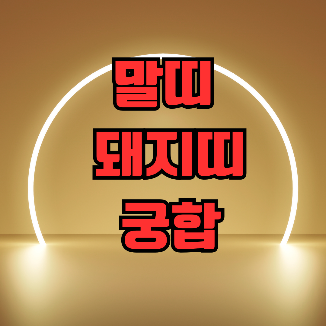 말띠 돼지띠 궁합